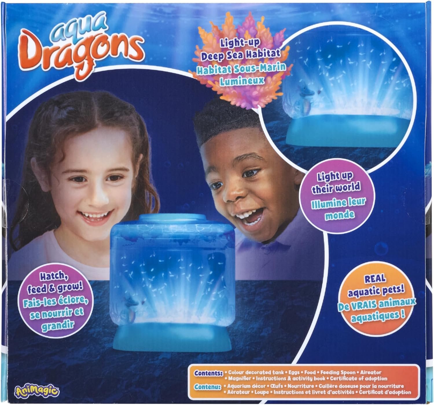 Animagic Aqua Dragons Light-Up Deep Sea Habitat | Build an Aquatic Ecosystem, Watch Prehistoric Pets Hatch & Grow Science Kit | Ages 6+ (Packaging may vary) - Image 3