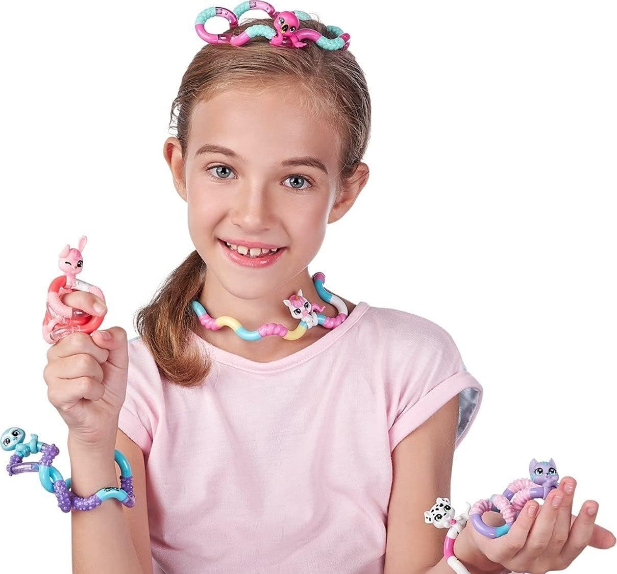 TANGLE Jr. Pets(2-Pack) - UBA The Unicorn and Linky The Flamingo - Tangle Fidget Pets Fidget Toys - Fidget Toy Gift - Fidgets for School - Image 3