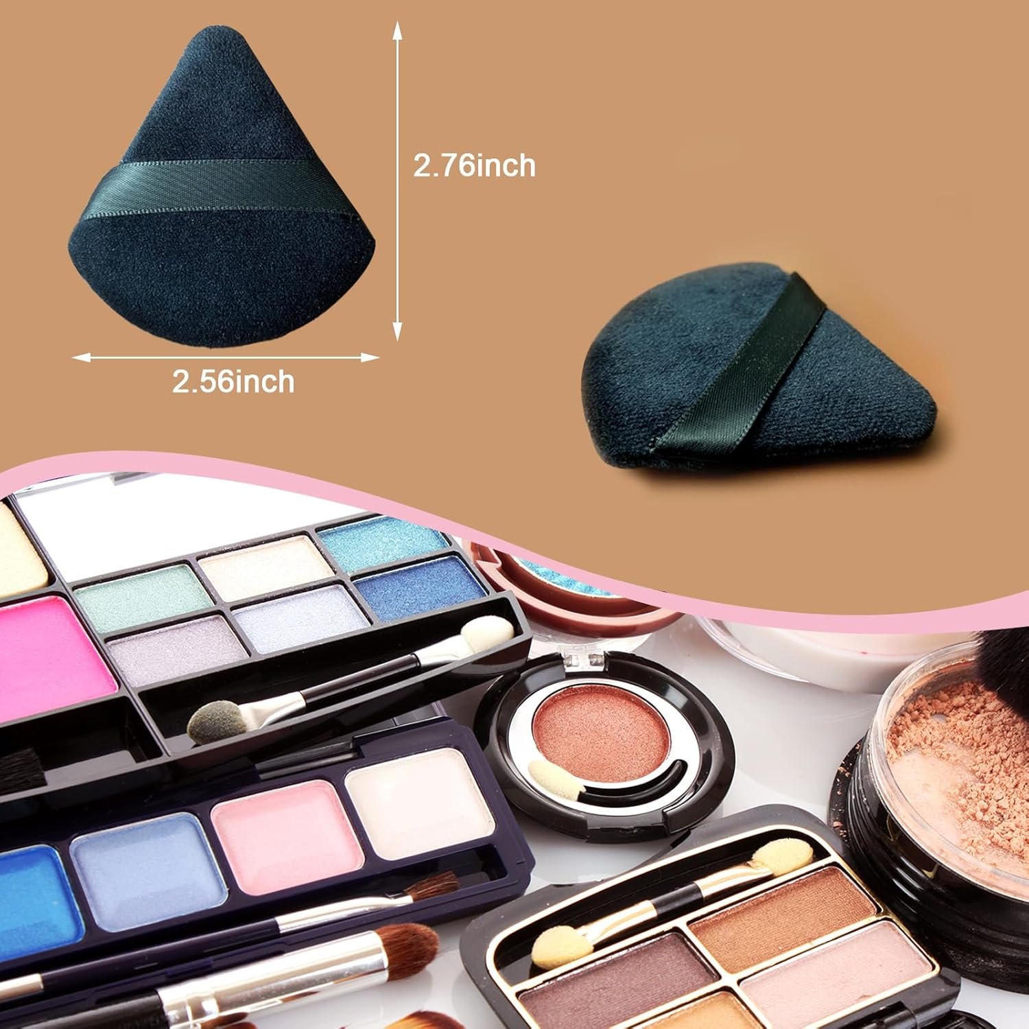 21 pcs Black Makeup Sponge Bulk:Makeup Sponges 21 Pcs for Liquid, Cream, and Powder, Multi-colored Pink make up sponges for foundation - Image 4
