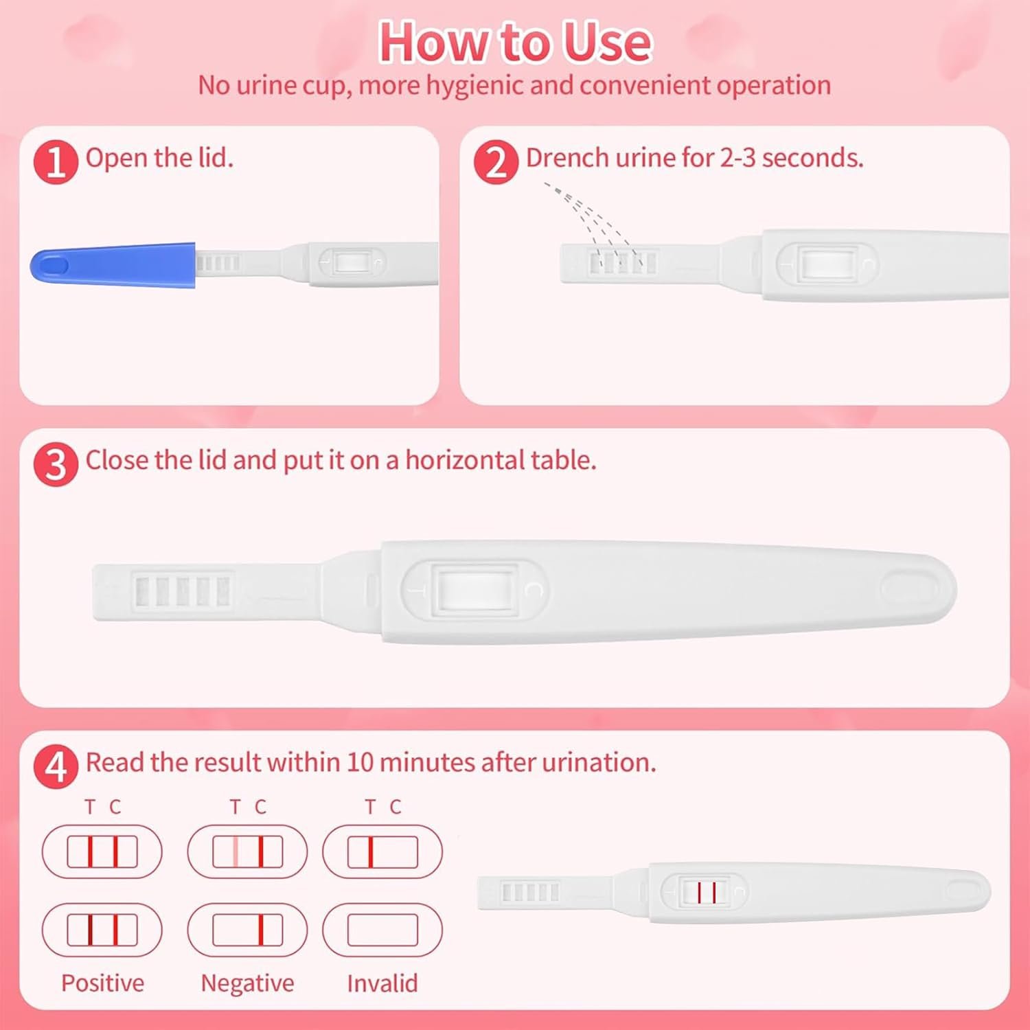 Fake Positive Pregnancy Test Prank - Joke Fake Early Result Pregnancy Test Always Turns Positive for Practical Joke, False Pregancy Test Kit, 3 Pack - Image 5
