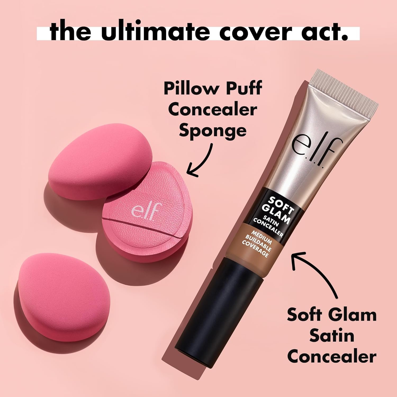 e.l.f. Pillow Puff Concealer Sponge, Beauty Blender For Streak-Free, Even, Makeup Application With Airbrushed Finish, Latex-Free, Vegan & Cruelty-Free - Image 4