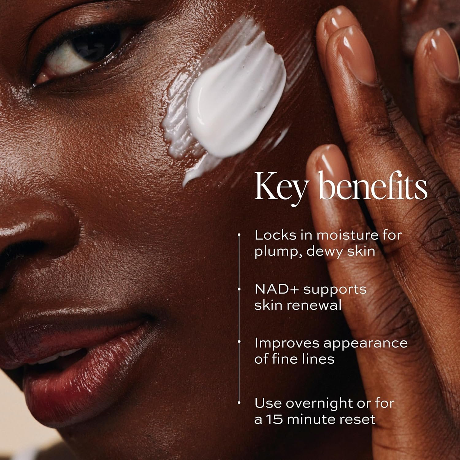 DIME Beauty Dewy Recovery Mask - Overnight Face Mask With Snow Mushroom Extract, NAD+, Vitamin C - Replenish Moisture, Restore Glow, Hydrating Face Mask 3.38 oz/100 mL - Image 3