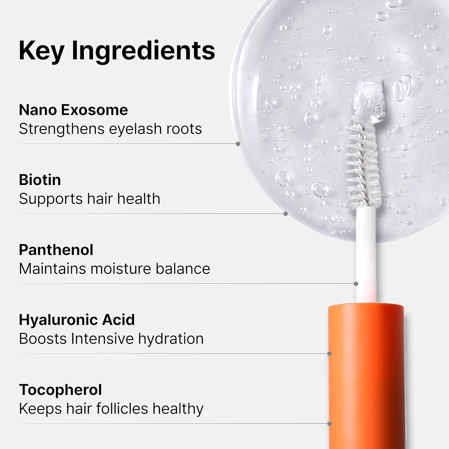 lilyeve GROWTURN Eyelash Growth Serum, Korean Lash Enhancing Serum for Longer Natural Lashes, 2-in-1 Dual Lash Serum for Day & Night Care, Prostaglandin Free with Biotin & Exosome, 0.27 fl. oz. - Image 4