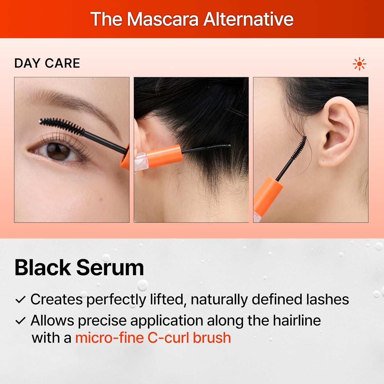 lilyeve GROWTURN Eyelash Growth Serum, Korean Lash Enhancing Serum for Longer Natural Lashes, 2-in-1 Dual Lash Serum for Day & Night Care, Prostaglandin Free with Biotin & Exosome, 0.27 fl. oz. - Image 6