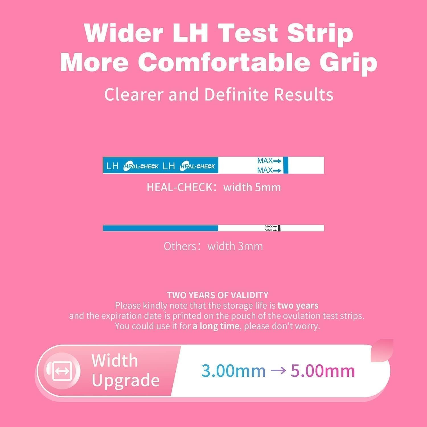 30 Count Ovulation Test Strips with Cups, Bulk Ovulation Test Strips for Women, Ovulation Predictor Kit, Accurate Fertility Tests for Home, Individually Wrapped 5mm LH - Image 5