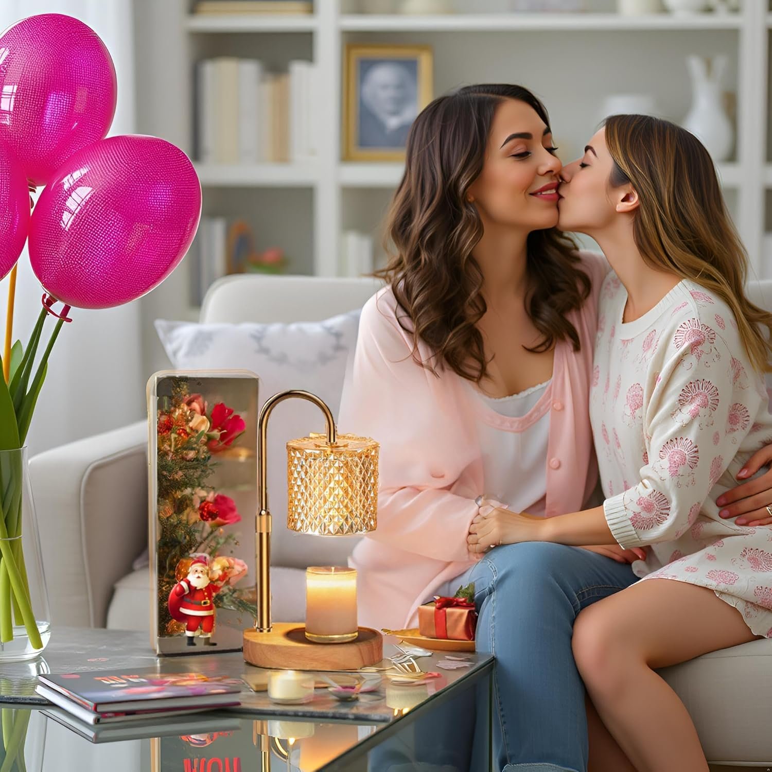 Electric Candle Lamp Warmer with Timer Dimmer Adjustable Height,Gifts for Women and Men,Vintage Home Decor - Image 8