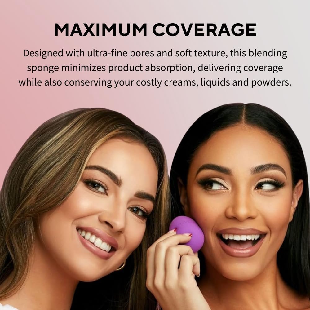UVé Beauty Makeup Sponge - Helio Sponges Makeup Blender for Foundation, Powder & Cream Application - Vegan & Cruelty-Free Makeup Sponges for Blending & Face Sponges for Cleansing - Image 6