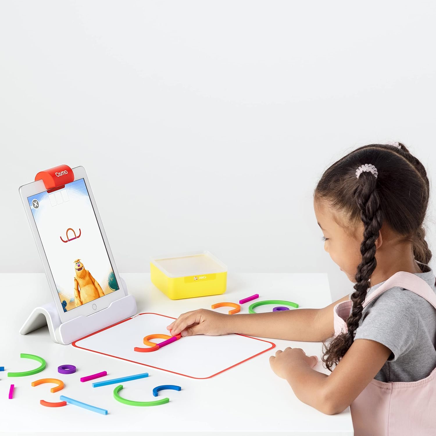 Osmo - Little Genius Starter Kit for iPad - 4 Hands-On Learning Games - Ages 3-5 - Problem Solving, Phonics & Creativity (Osmo iPad Base Included), Multicolor - Image 3
