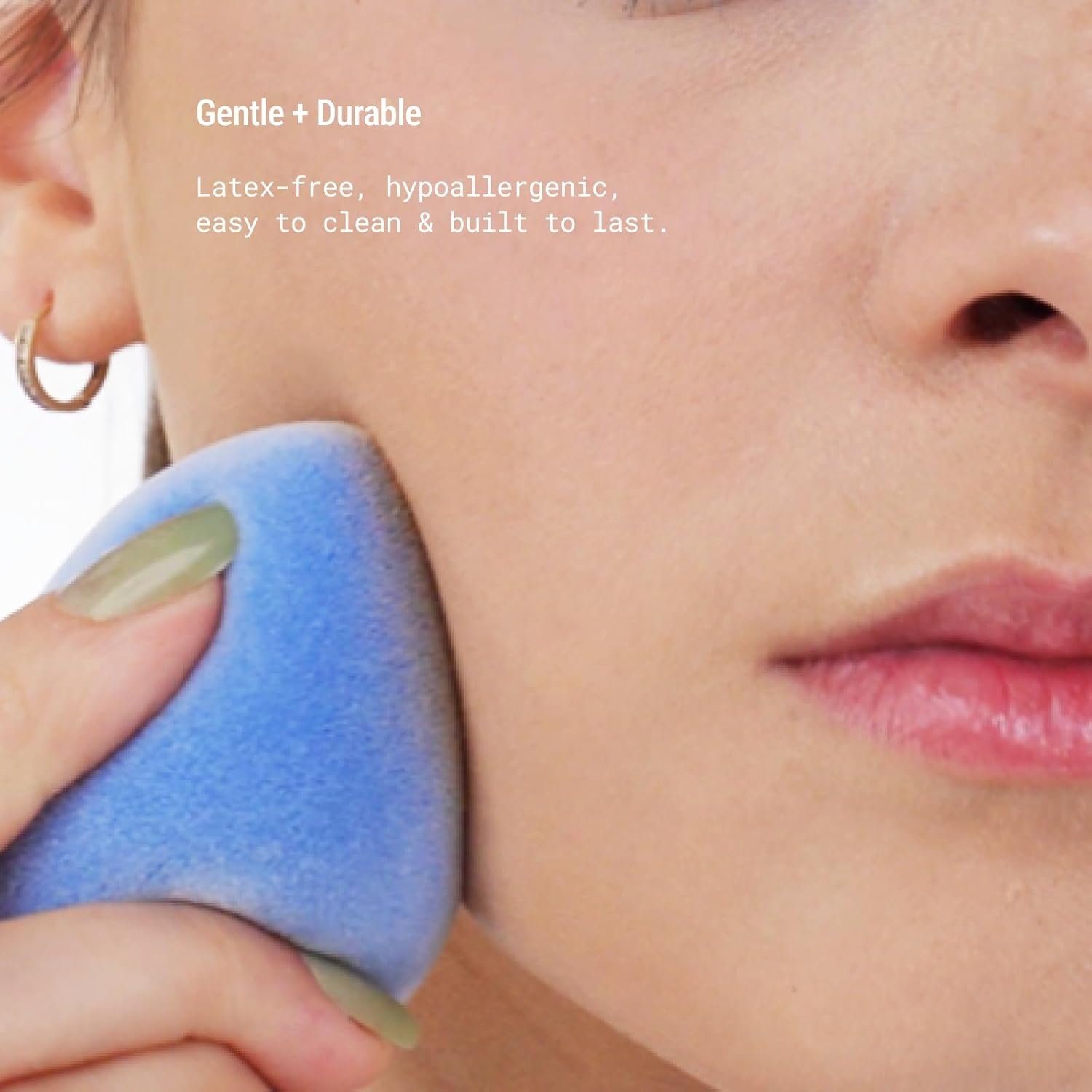 JUNO & Co. Microfiber Sponge, Latex-Free, Dual Layer Technology, Flawless Makeup Blender for Foundations, Powders and Creams (Velvet Love Bundle) - Image 5