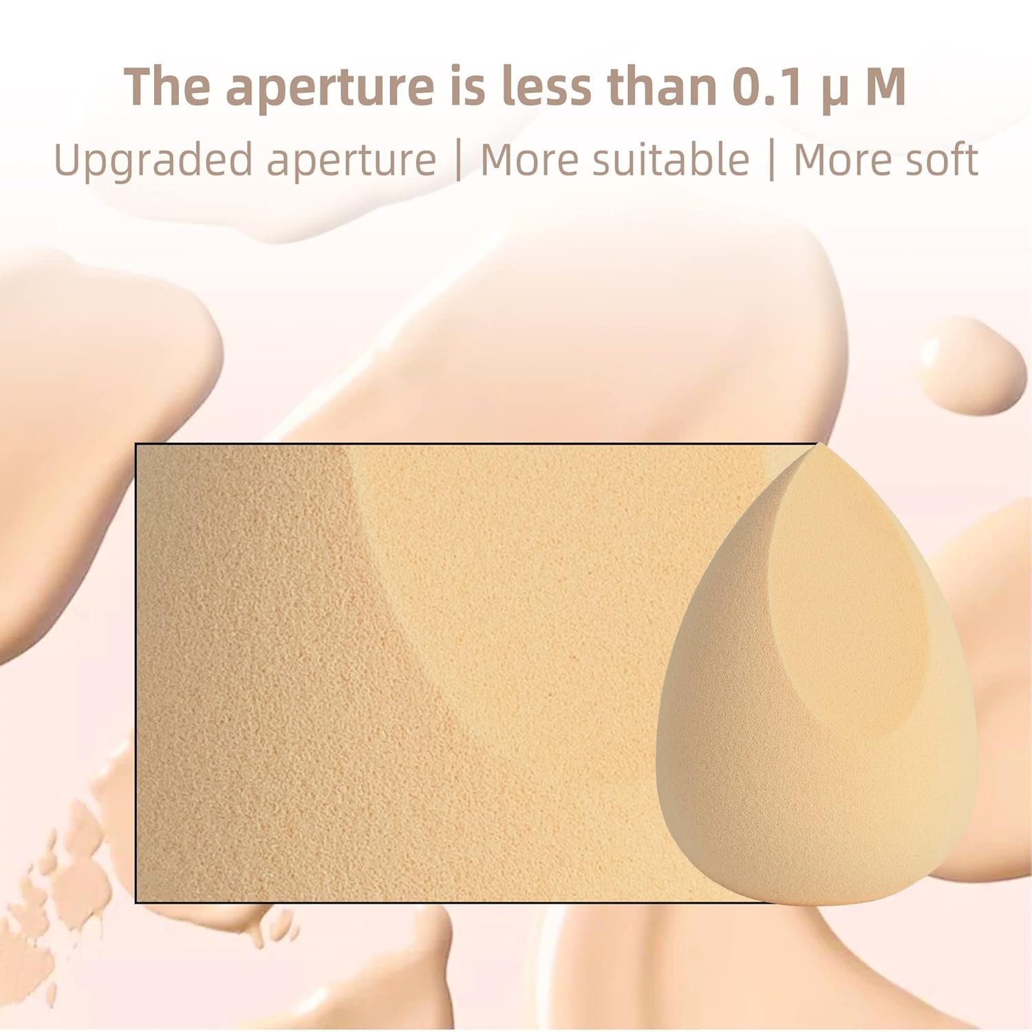 COSTICA Makeup Sponge, 4 Pcs Beauty Blender for Foundation Blending Sponge, Multi-colored Makeup Blender with Storage Box, Flawless for Liquid Cream and Powder - Image 4