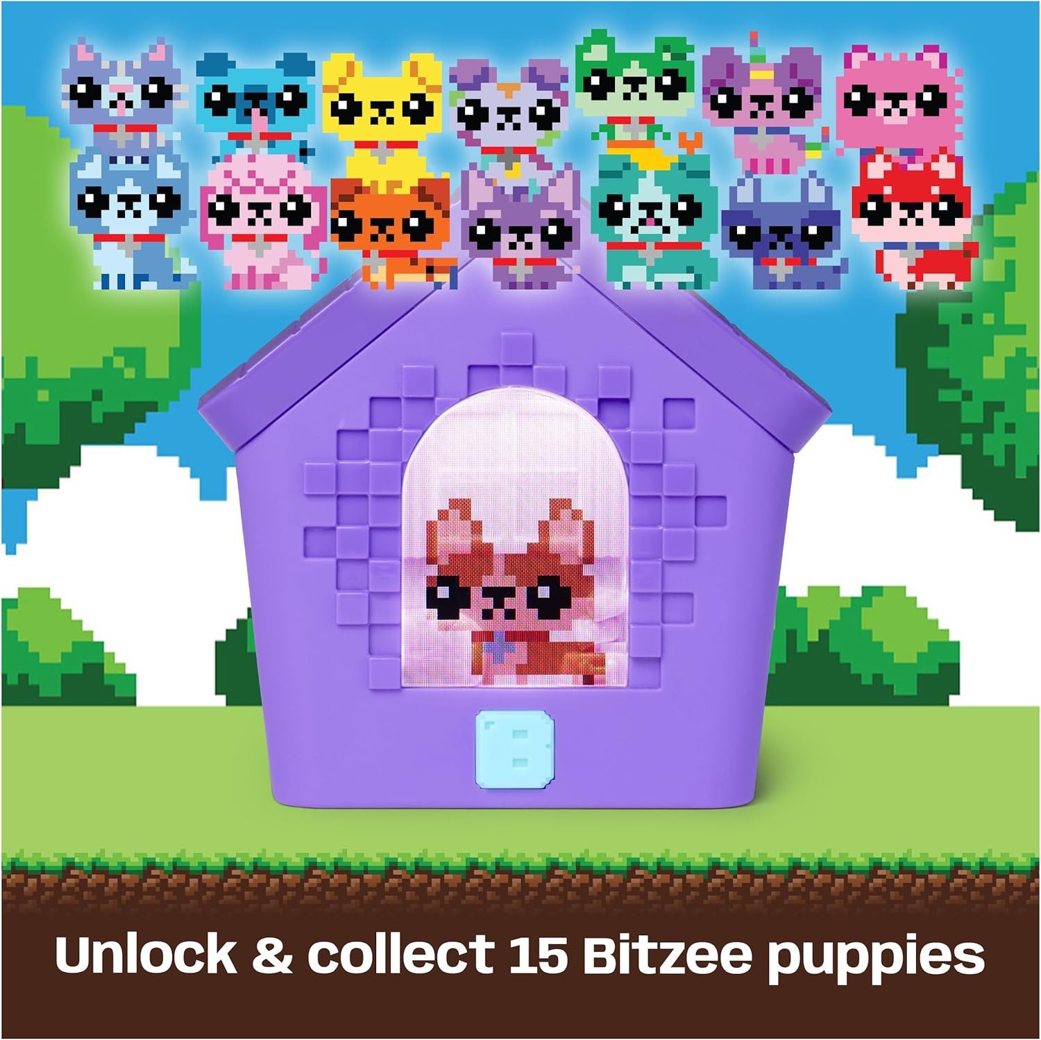 BITZEE, Doghouse Interactive Toy with 15 Puppies Inside, 3D Playroom, Great for Easter Gifts, Digital Pet Reacts to Touch - Image 4