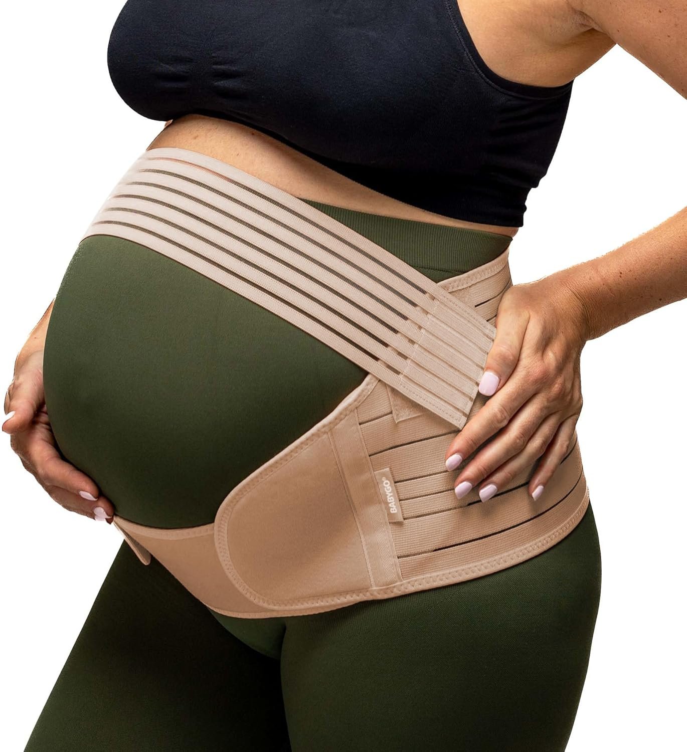 BABYGO® Pregnancy Support Belt – Maternity Belly Band for Back, Pelvic & Hip Pain Relief | Adjustable Bump Support