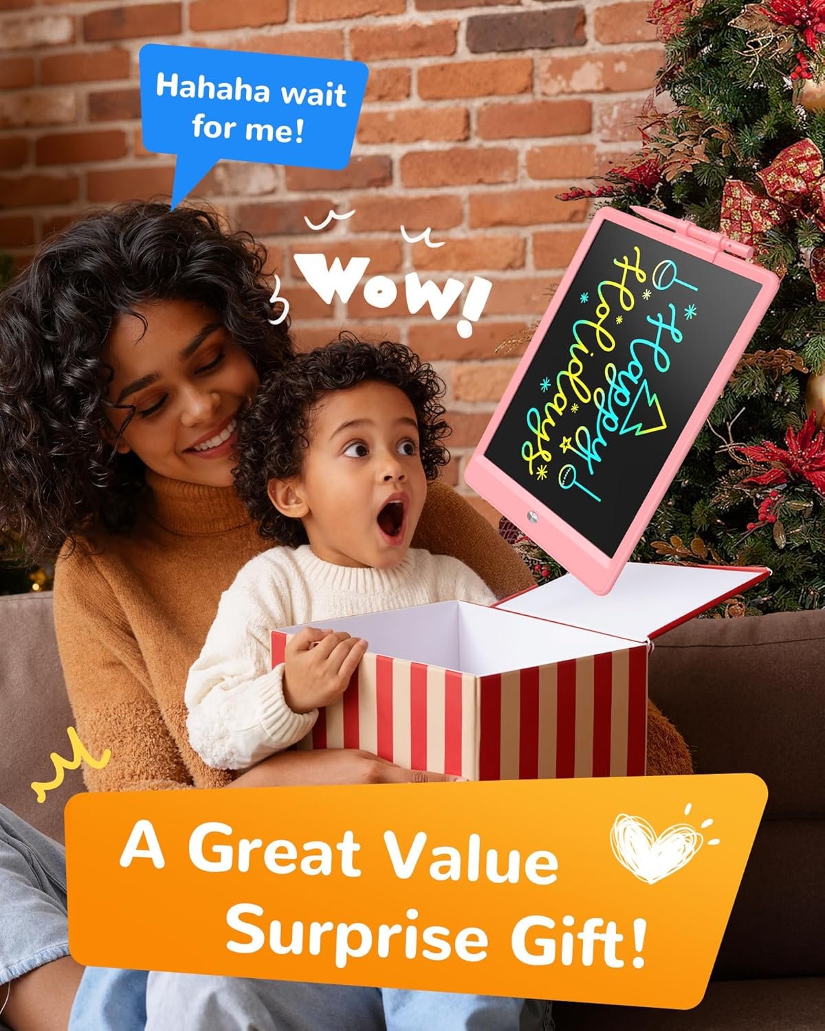 KOKODI LCD Writing Tablet,Gifts for 3 Years Old Boys and Girls,10 Inch Colorful Doodle Board Drawing Tablet, Erasable Reusable Electronic Drawing Pads, Educational and Learning Toy for Kids - Image 4