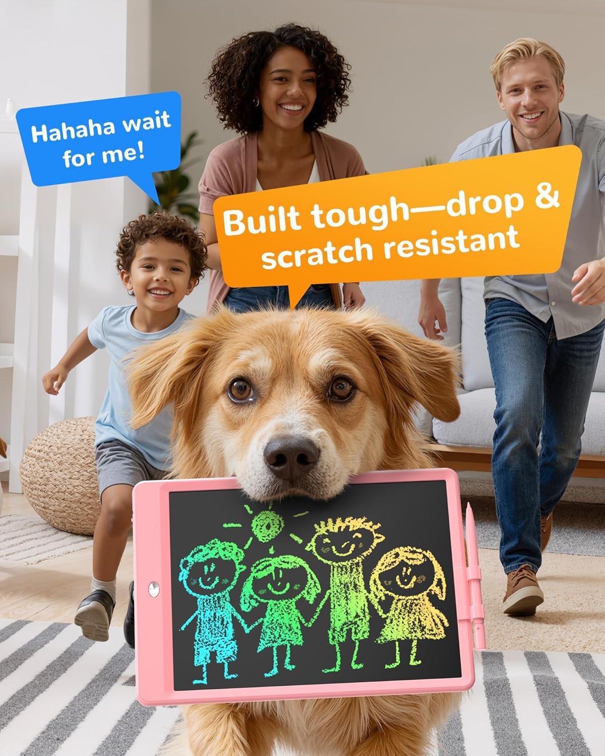 KOKODI LCD Writing Tablet,Gifts for 3 Years Old Boys and Girls,10 Inch Colorful Doodle Board Drawing Tablet, Erasable Reusable Electronic Drawing Pads, Educational and Learning Toy for Kids - Image 8