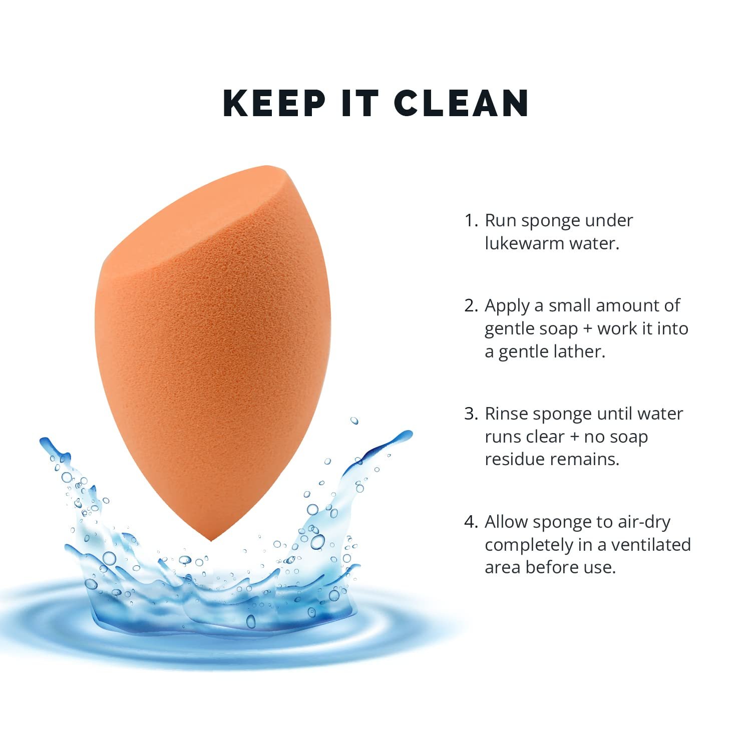 AOA Studio Beauty Makeup Sponge Blender Multiple Combo Set for Gift Makeup Blender Latex Free and High Definition set of 5 For Powder Cream and Liquid - Image 7