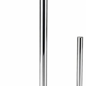 Paper Towel Holder Countertop, Standing Paper Roll Holder with Anti Slip Weighted Base, Stainless Steel Freestanding Paper Towel Holder for Kitchen, Chrome