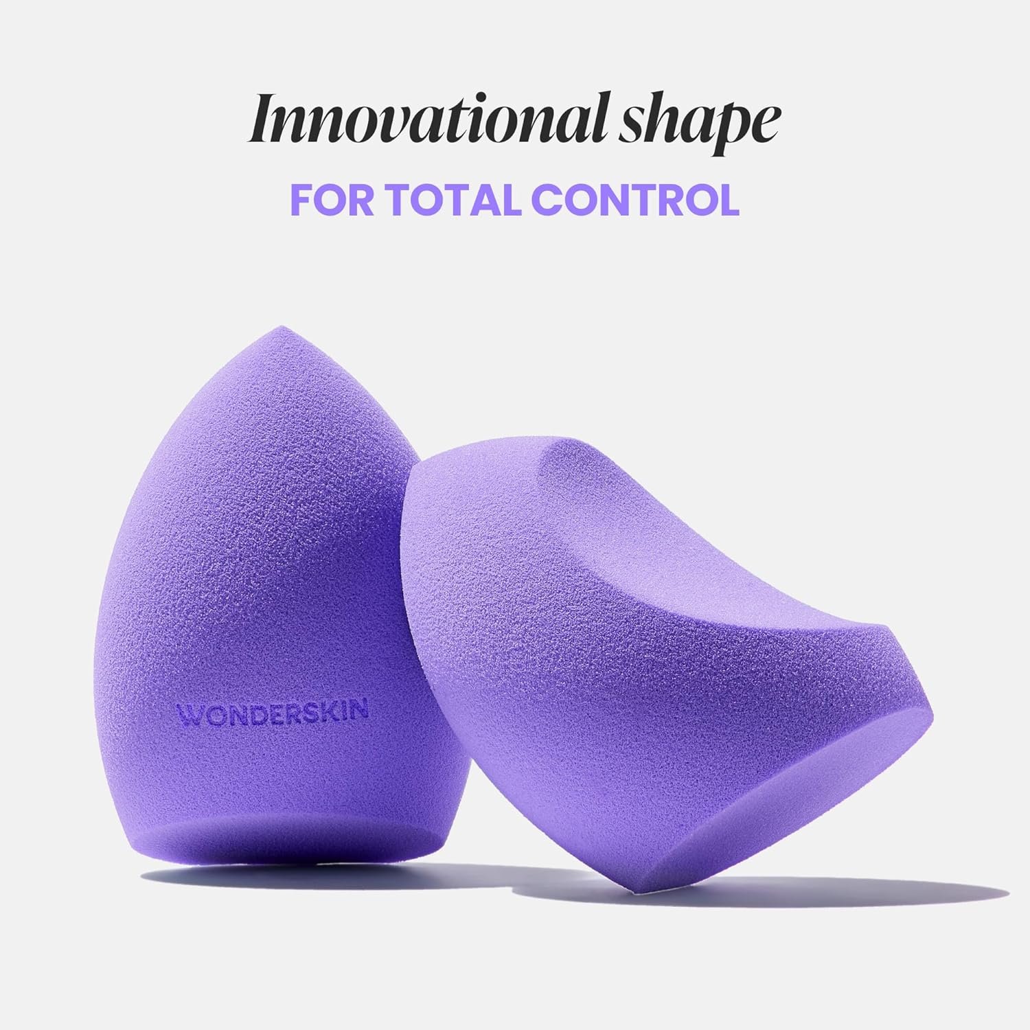 Wonderskin Curve Blender - Patent-Pending Makeup Sponge with Ergonomic Design for Seamless Blending & Contouring – For Foundation, Creams & Powders - Image 4
