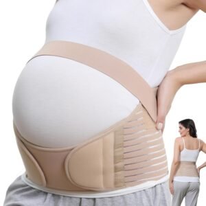 NeoTech Care Pregnancy Belly Band Maternity Belt, Back/Abdomen/Waist/Pelvis Support (Size M, Beige Color)