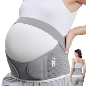 NeoTech Care Pregnancy Belly Band Maternity Belt, Back/Abdomen/Waist/Pelvis Support (Size M, Grey Color)