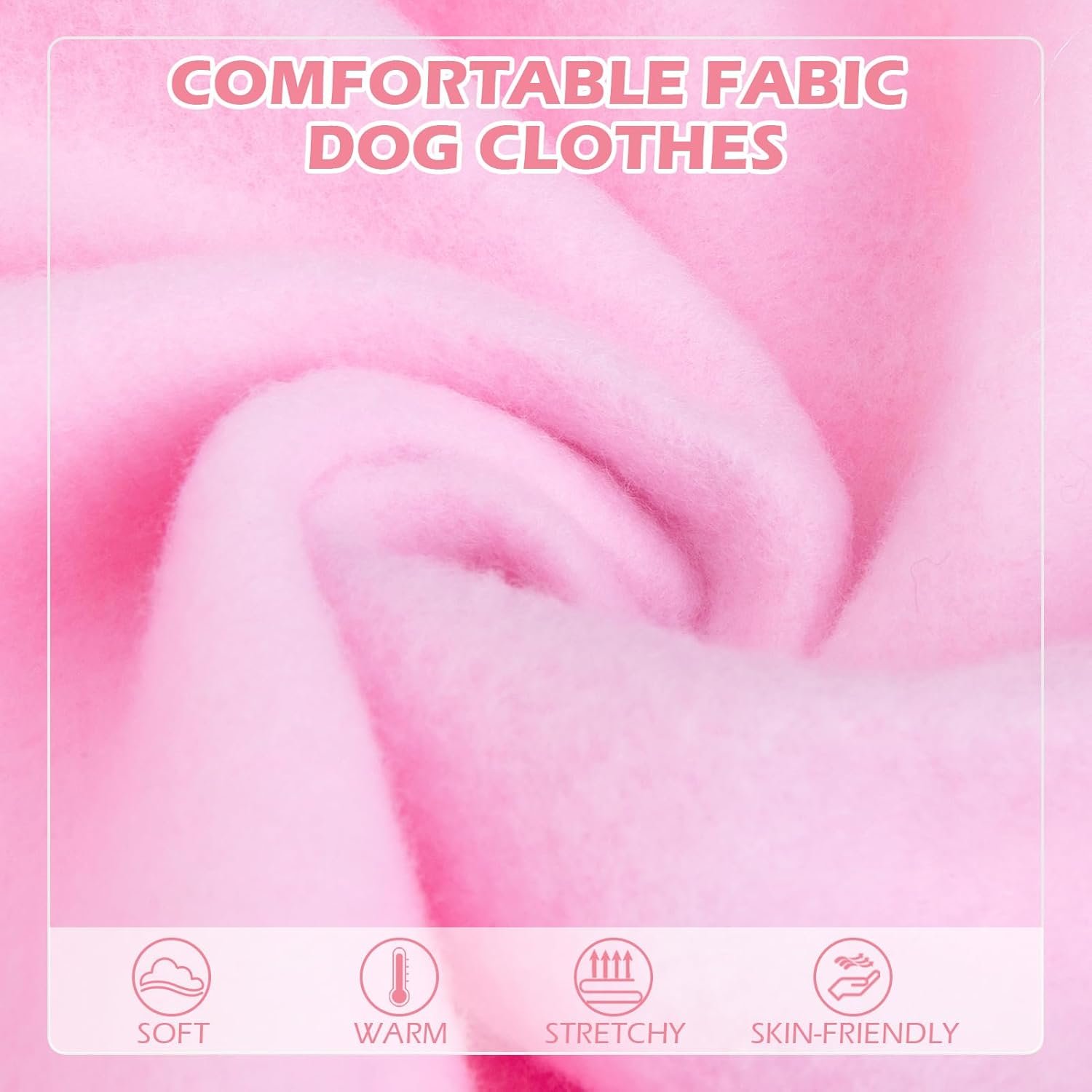 EXPAWLORER Princess Dog Hoodie-Soft Dog Sweater Calming Fleece Sweatshirt Cold Weather Pet Clothes,Pitbull Clothes Outfits,Coat Apparel for Puppy,Cat, Small Medium Large Dogs - Image 4