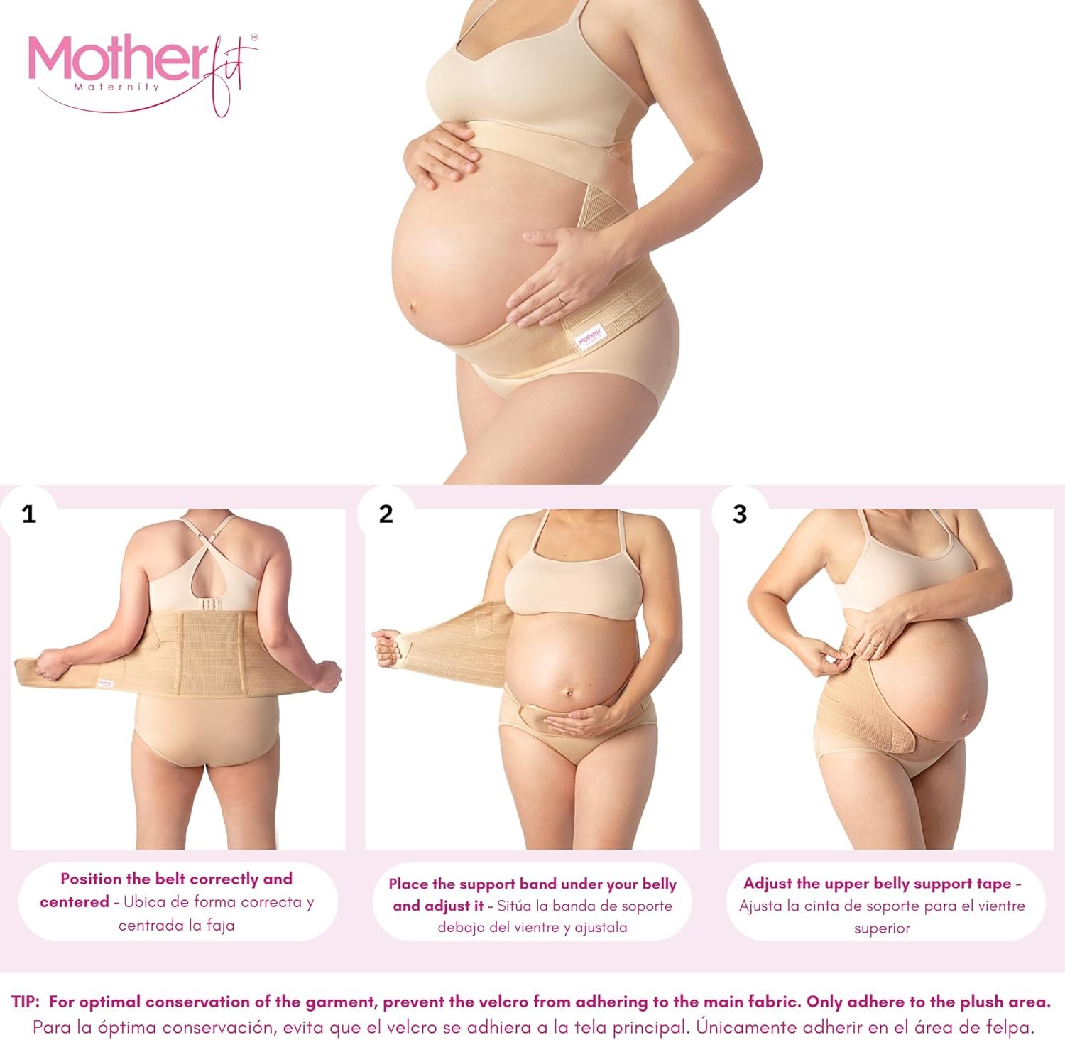 Pregnancy Girdle - Belly Bands for Pregnant Women Breathable Pregnancy Belly Support Band Adjustable Maternity Belt - Image 5