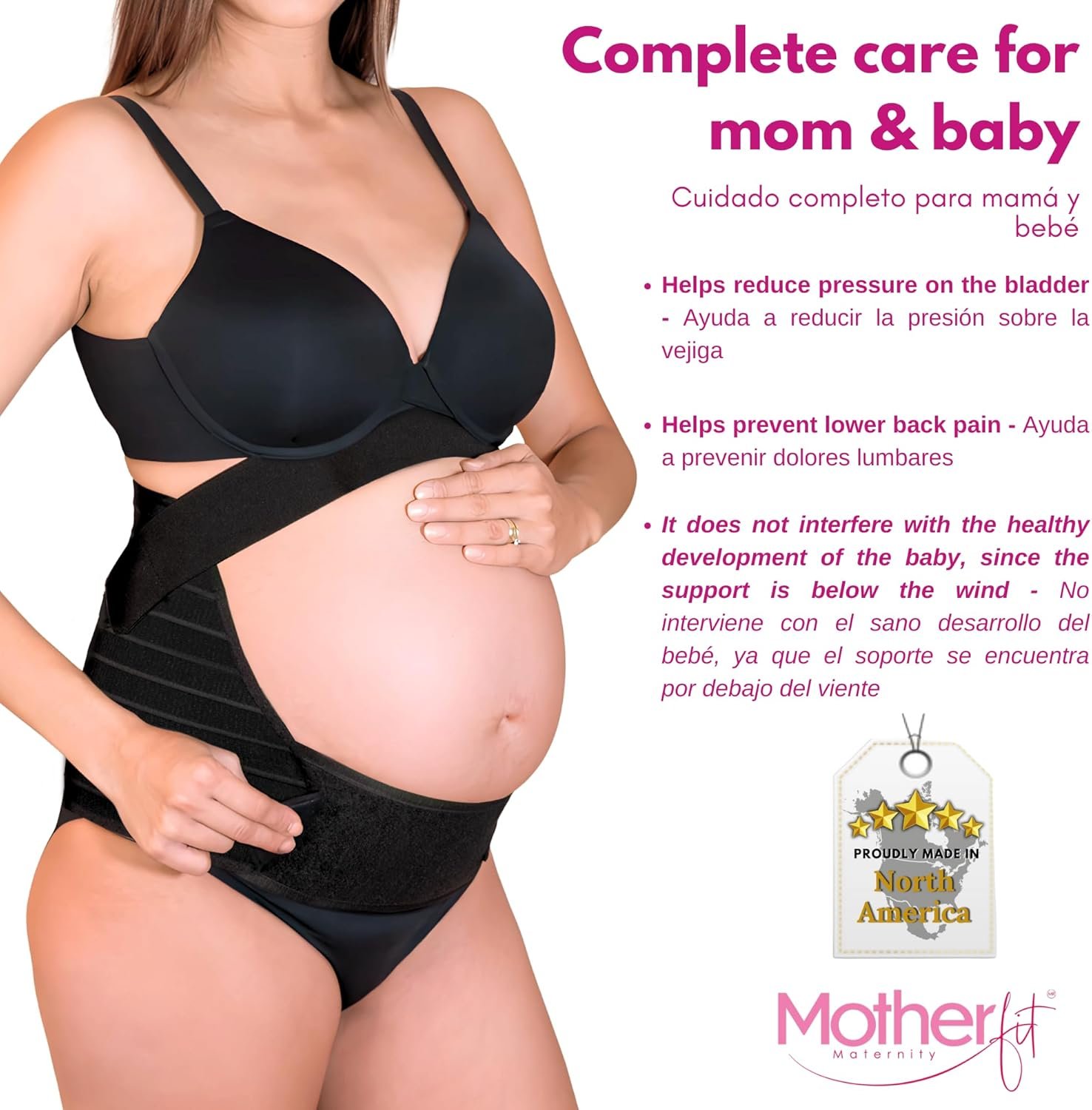 Pregnancy Girdle - Belly Bands for Pregnant Women Breathable Pregnancy Belly Support Band Adjustable Maternity Belt - Image 6