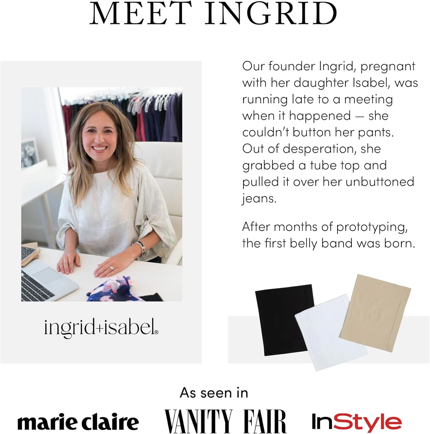 Ingrid & Isabel Bellaband - Seamless Maternity Belly Band for Women - Essential Pregnancy Postpartum Jeans & Pants Extender - Image 8