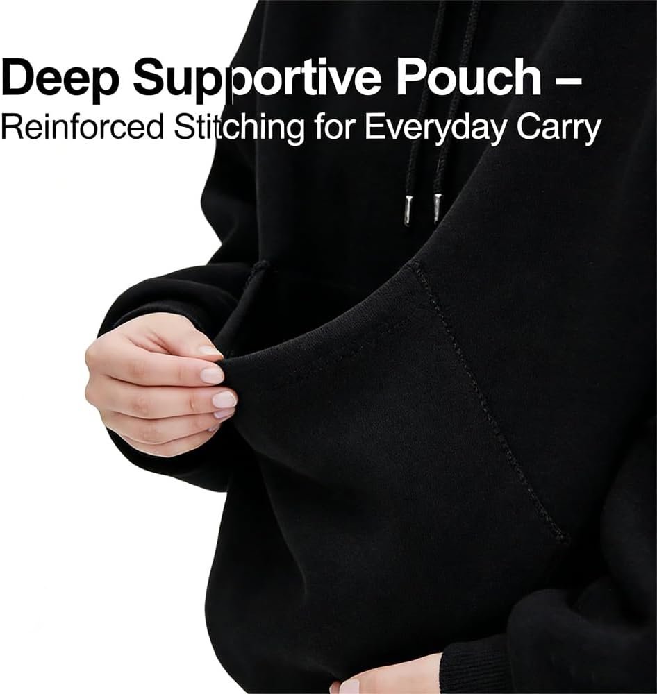 Pet Care Hoodie Fleece,Hoodie with Dog Pouch,Fleece Oversized Sweatshirt with Front Kangaroo Pocket for Small Cats & Dogs (Brown,Large) - Image 4