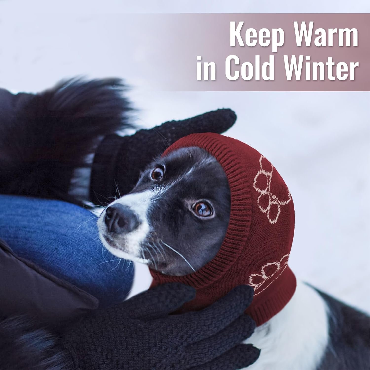 Nanaki Dog Hats Calming Hoodie-Dog Ear Covers Head Cover Protector Hematomas Wraps, No Shake Ear Wrap Muffs Noise Protection, Anxiety Relief, Fireworks, Grooming, Thunderstorm, Bath, Vet Visit - Image 7