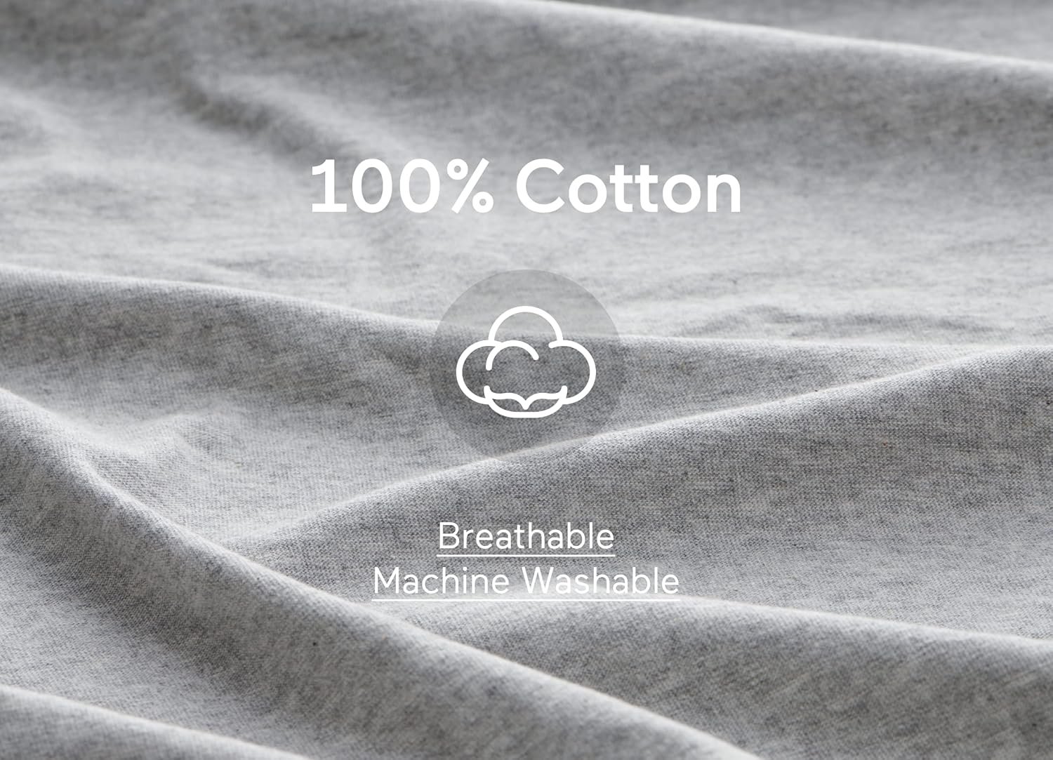 Momcozy U Shaped Pregnancy Pillows with Cotton Removable Cover, 57 Inch Full Body Pillow Maternity Support, Must Have for Pregnant Women, Hatha Grey - Image 5