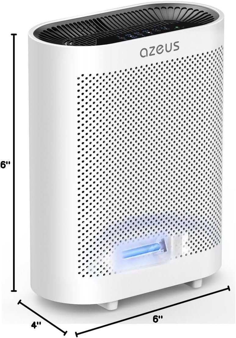 Azeus True HEPA Air Purifier GL-FS32 | 4-Stage Filtration System, Ultra-Quiet Operation, and Air Quality Sensor | Ideal for Large Rooms, Bedrooms, and Offices - Image 4