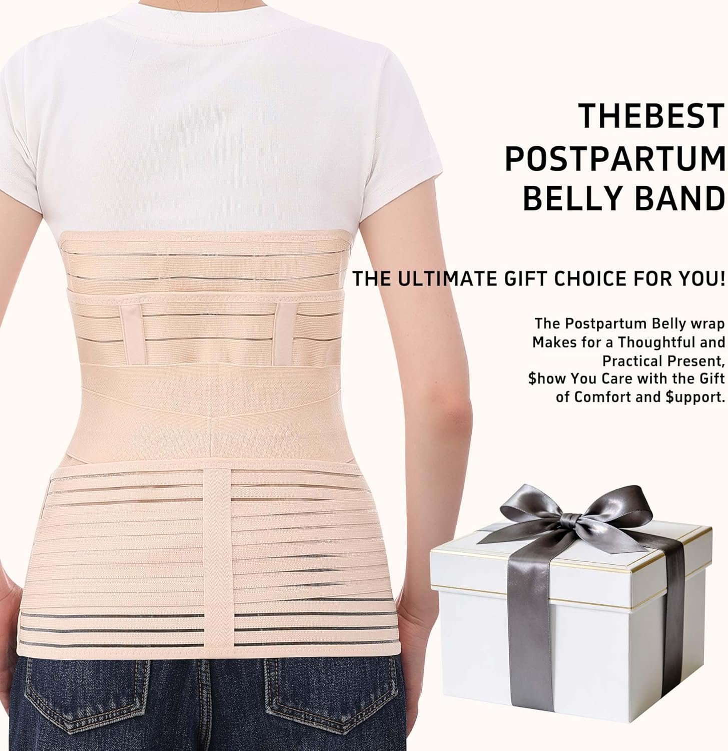 3 in 1 Postpartum Belly Band Abdominal Binder Surgery C Section Recovery Stomach Wrap for Women Pregnancy After Birth - Image 4