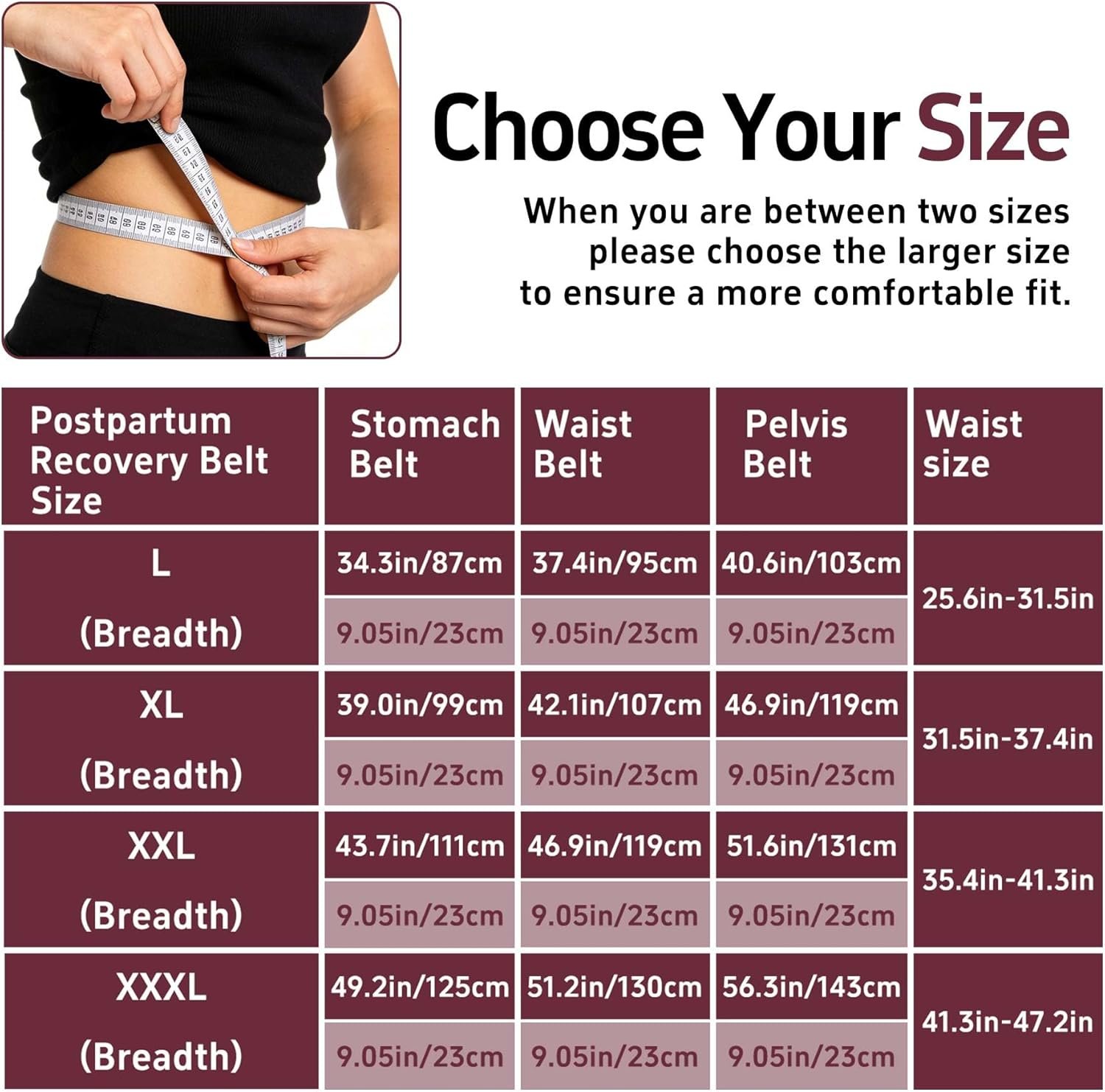 3 in 1 Postpartum Belly Band Abdominal Binder Surgery C Section Recovery Stomach Wrap for Women Pregnancy After Birth - Image 7