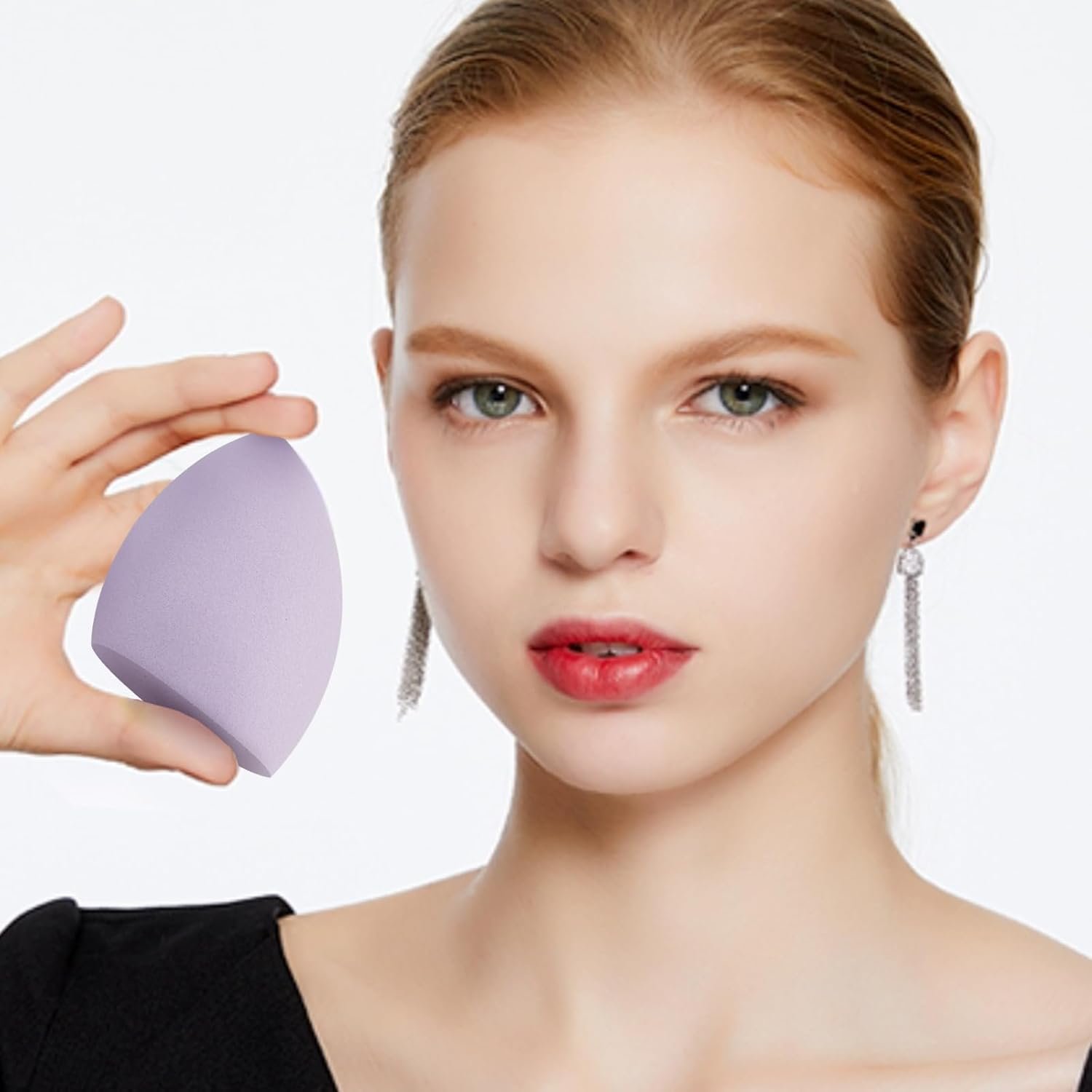 6 Pcs Heart-shaped Makeup Sponge Set,Latex Free Flawless Soft Setting Face Puffs,Multicolor Beauty Sponge Blender Cosmetic Applicator for Powder,Liquid,Facial Makeup Tools - Image 5