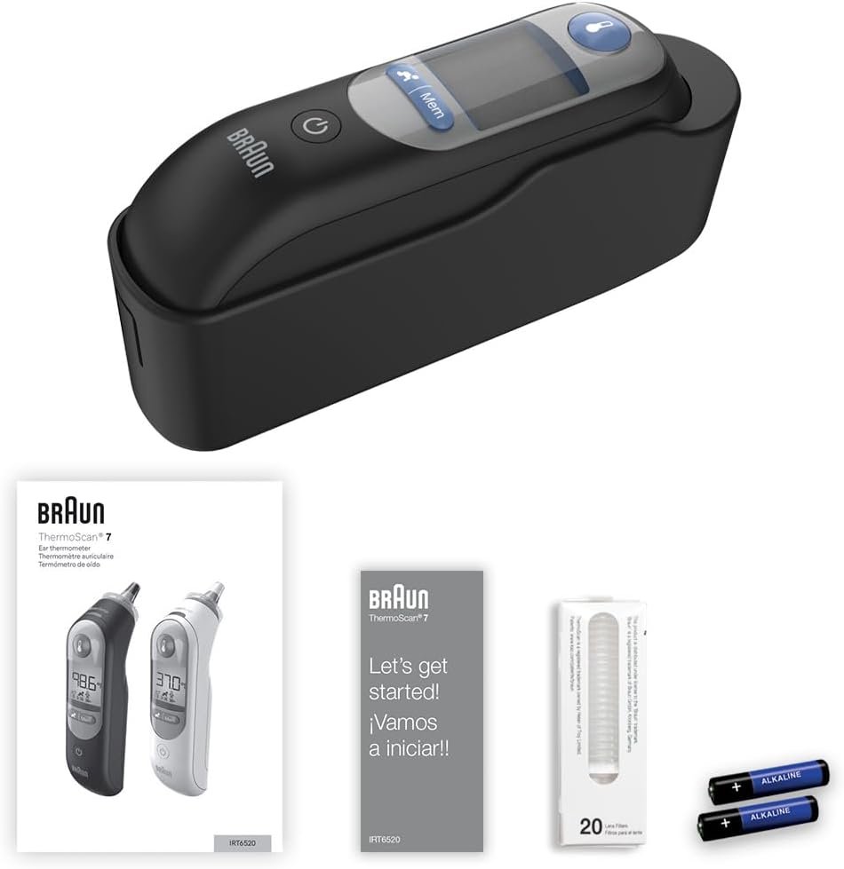 Braun ThermoScan 7 Digital Ear Thermometer for Adults, Babies & Infants, Age-Adjusted Fever Guidance, No. 1 Brand Recommended by Pediatricians - Image 3