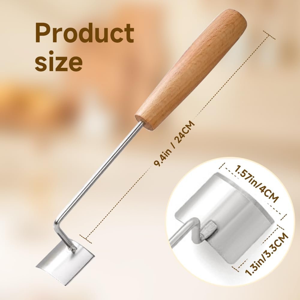 2026 New Corn Peeler, Corn Cob Stripper Tool Stainless Steel Corn Peeler for Corn on the Cob Multifunctional Kitchen Gadget Corn On Cob Remover Cutter Tool (Wood) - Image 3