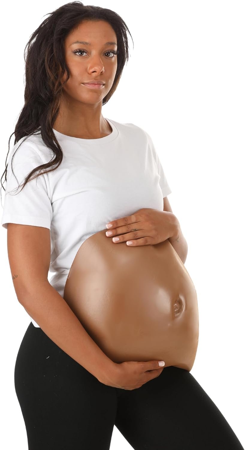Light Weight Dark Pregnant Belly | Costume Accessories - Image 3
