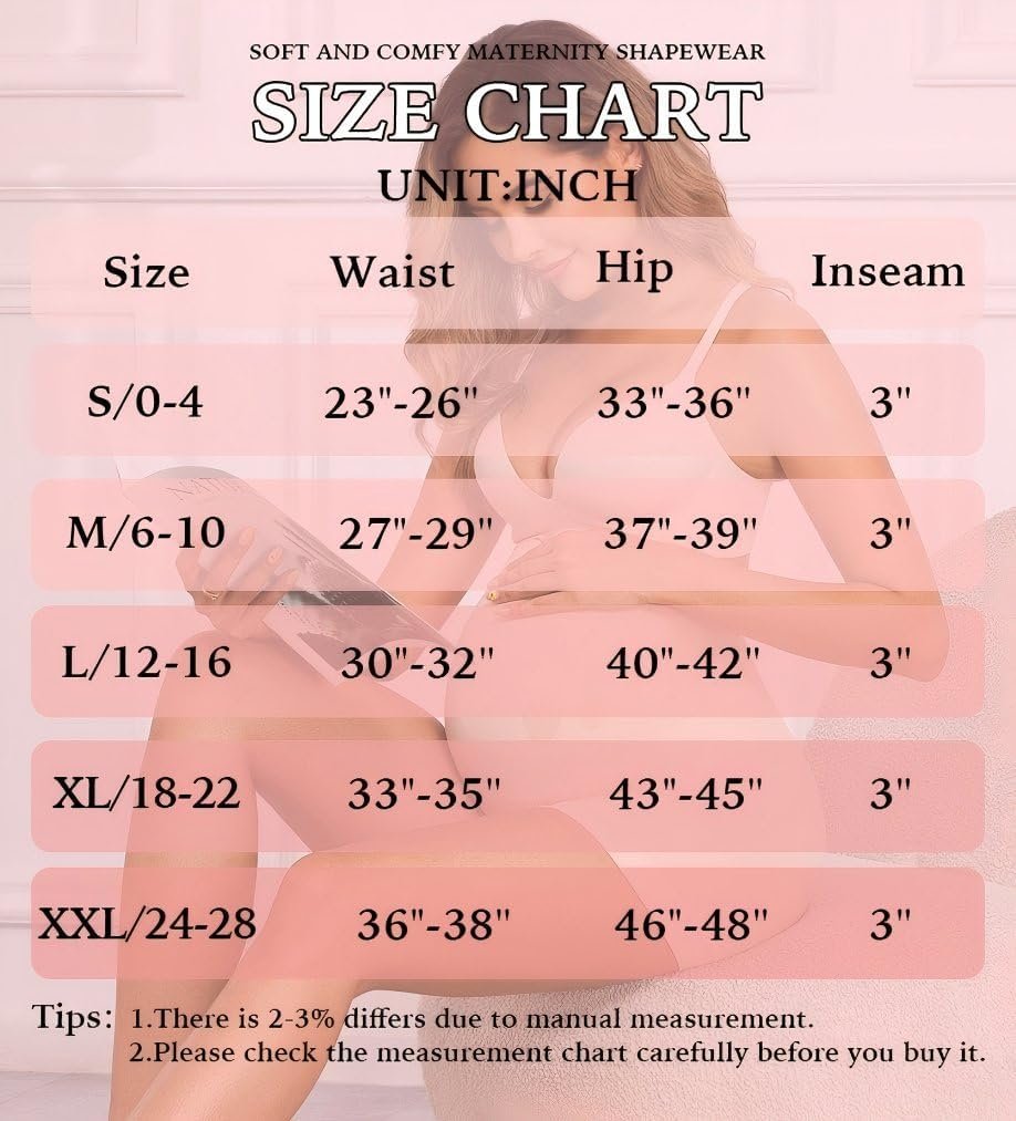 Maternity Shapewear Underwear for Under Dress Seamless Pregnancy Shorts Over Bump Belly Support Panties - Image 3