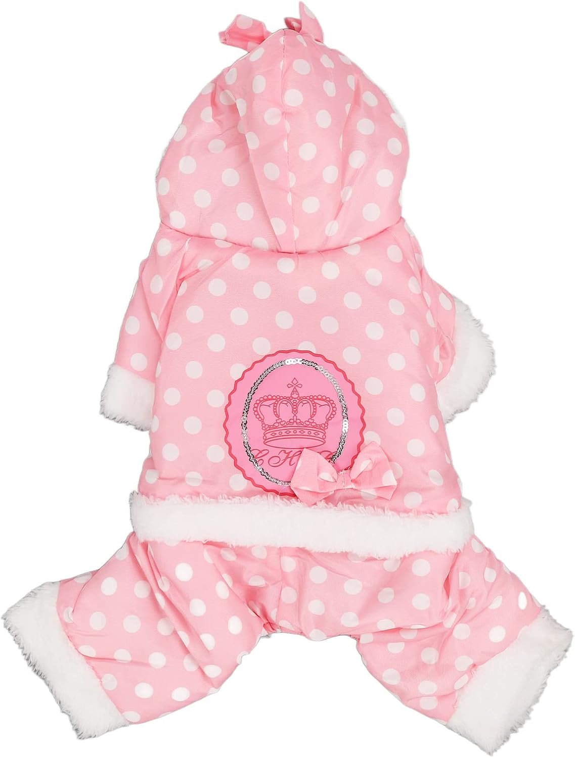 Winter Coat for Dogs, Pet Warm Jacket Hoodie Puppy Clothes Outfit With Convenient Snap Fastenings - Small - Image 6