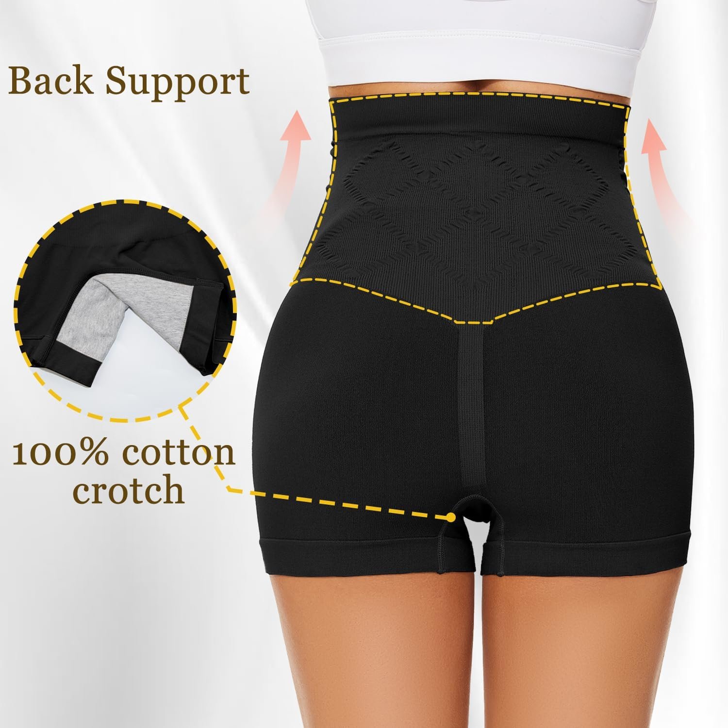 Womens Maternity Thongs Panties Over the Bump, Seamless Pregnancy Shapewear Belly Support High Waist Underwear 4-Pack - Image 3