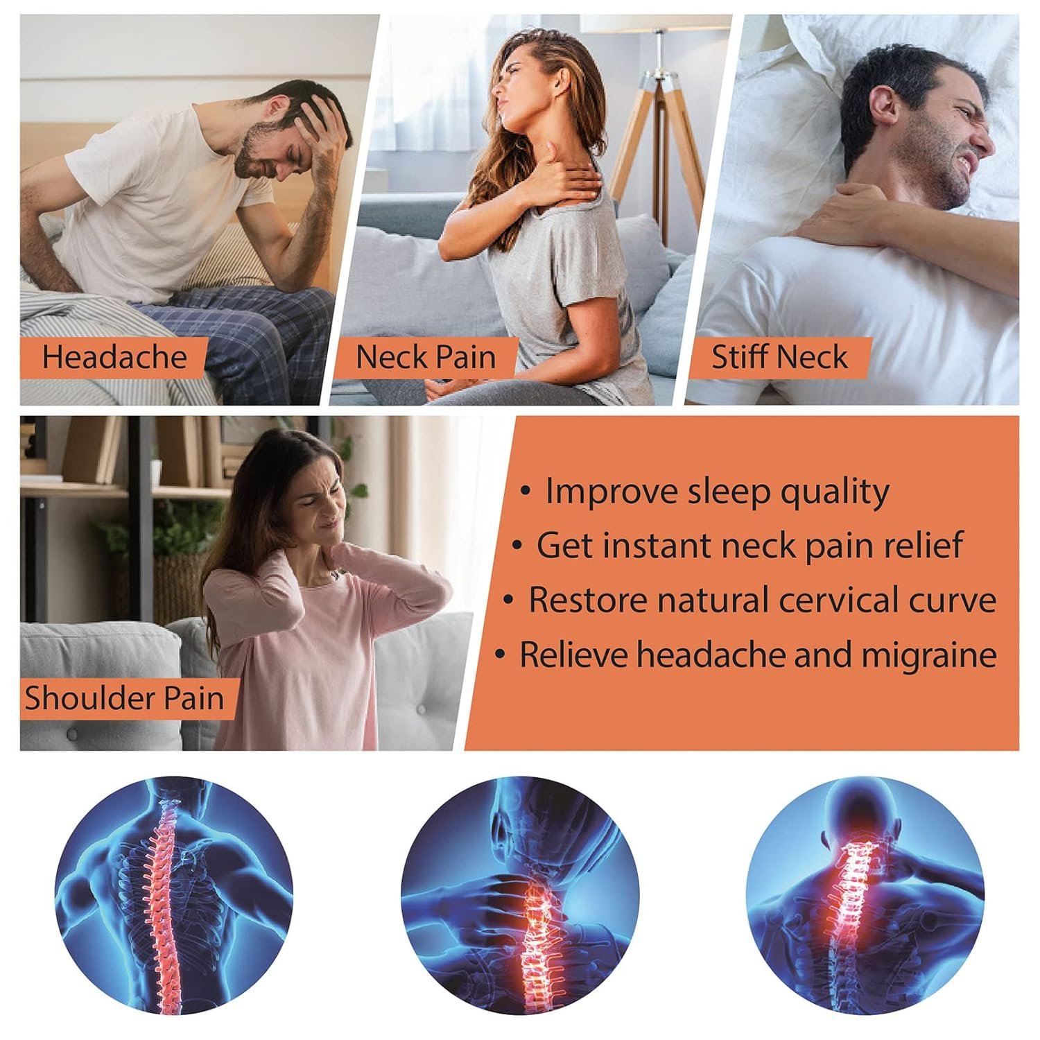 iSTIM WeTrac Cervical Neck Traction Device, Relaxer and Stretcher, Pain Relief for Spinal Decompression, Relieving Pinched Nerves, and Cervical Pain, Home Use, with Travel Bag - Image 3