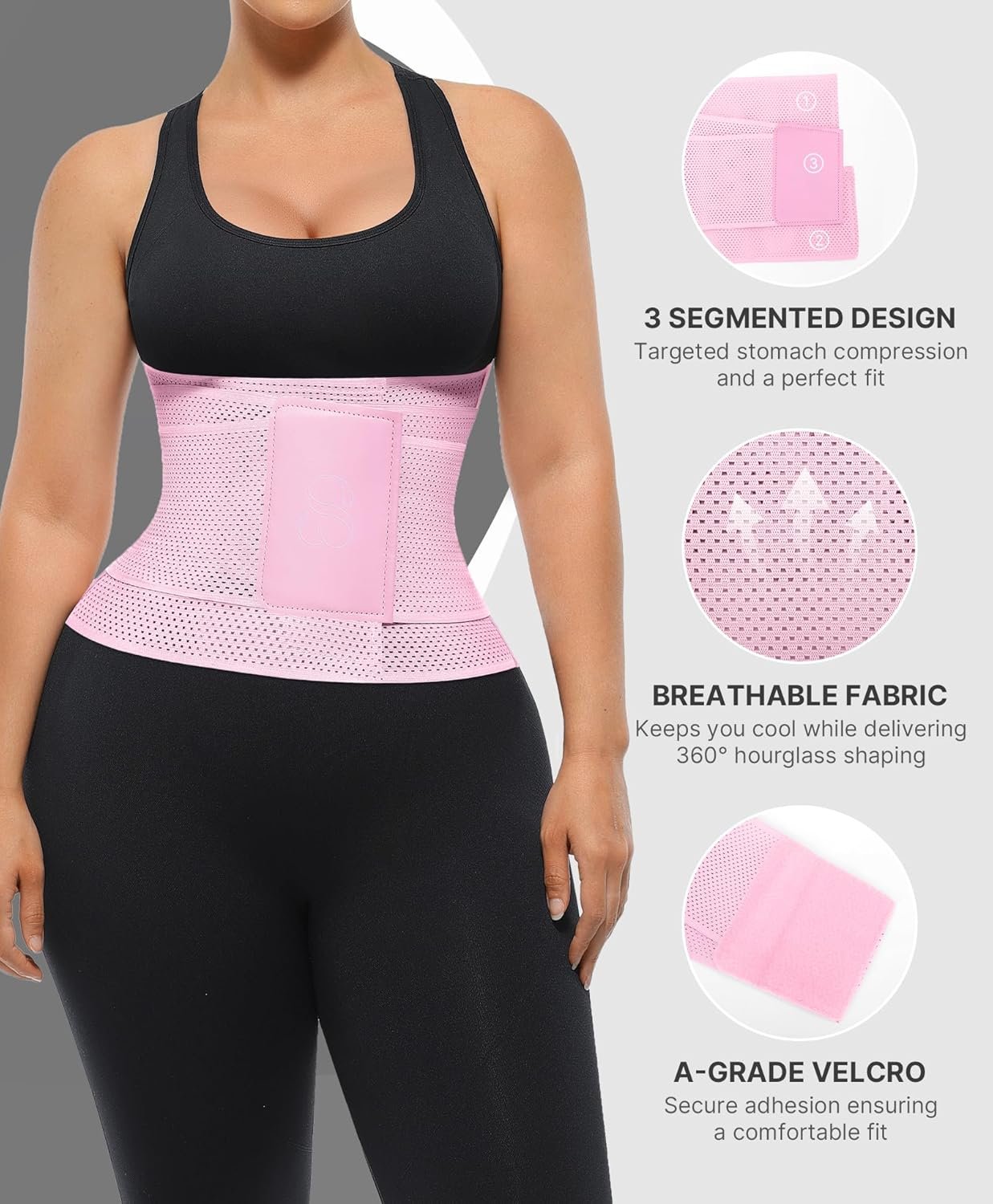 SHAPELLX Waist Trainer for Women Waist Cincher Corset Shapewear Body Shaper Tummy Control Stomach Belt Postpartum Band - Image 5