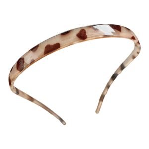 Headbands For Women, U-Shaped Hair Comb Headbands, Teeth Hairband For Everyday Styling (Leopard print)