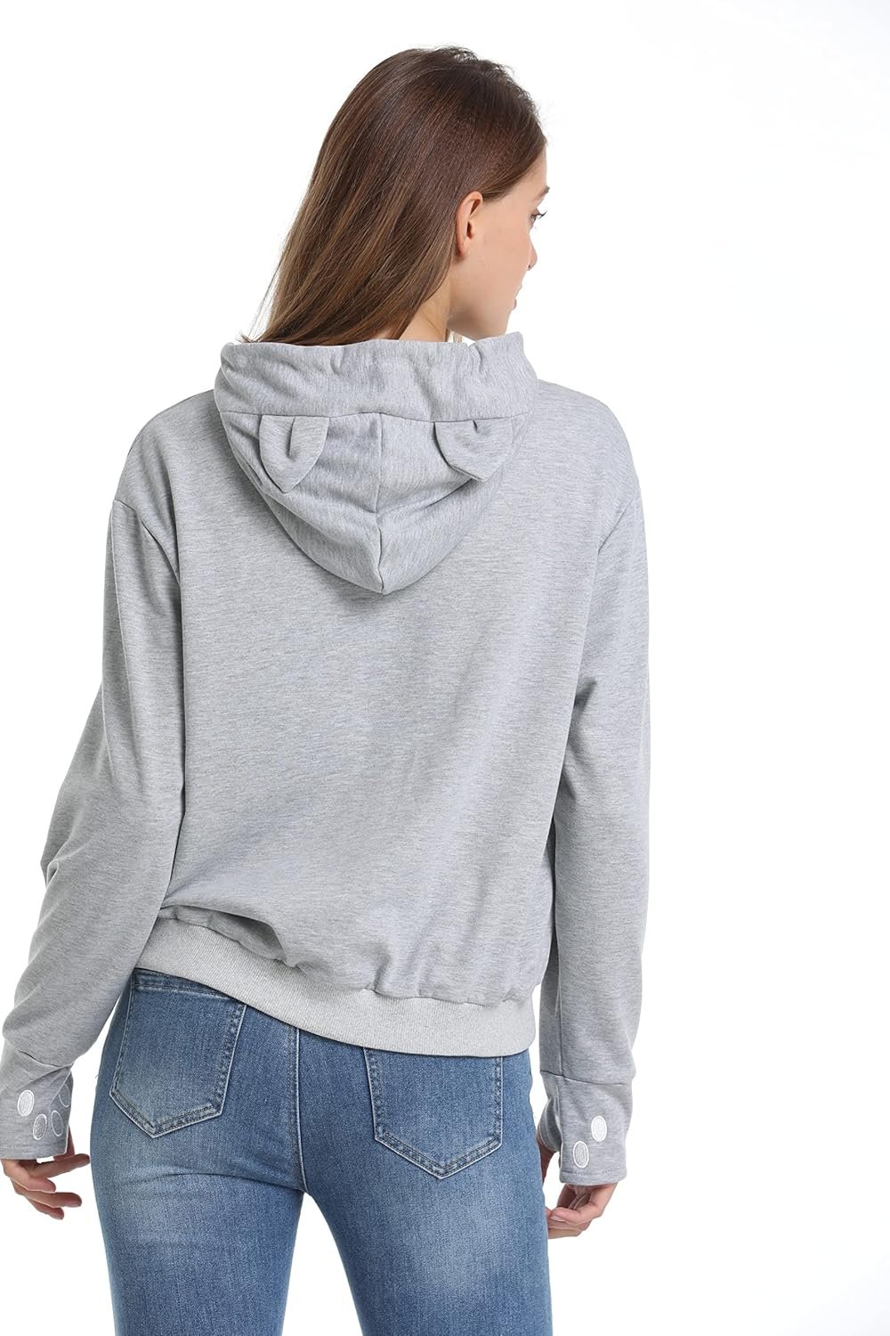 Unisex Big Pouch Hoodie Long Sleeve Pet Cat Dog Holder Carrier Sweatshirt - Image 4