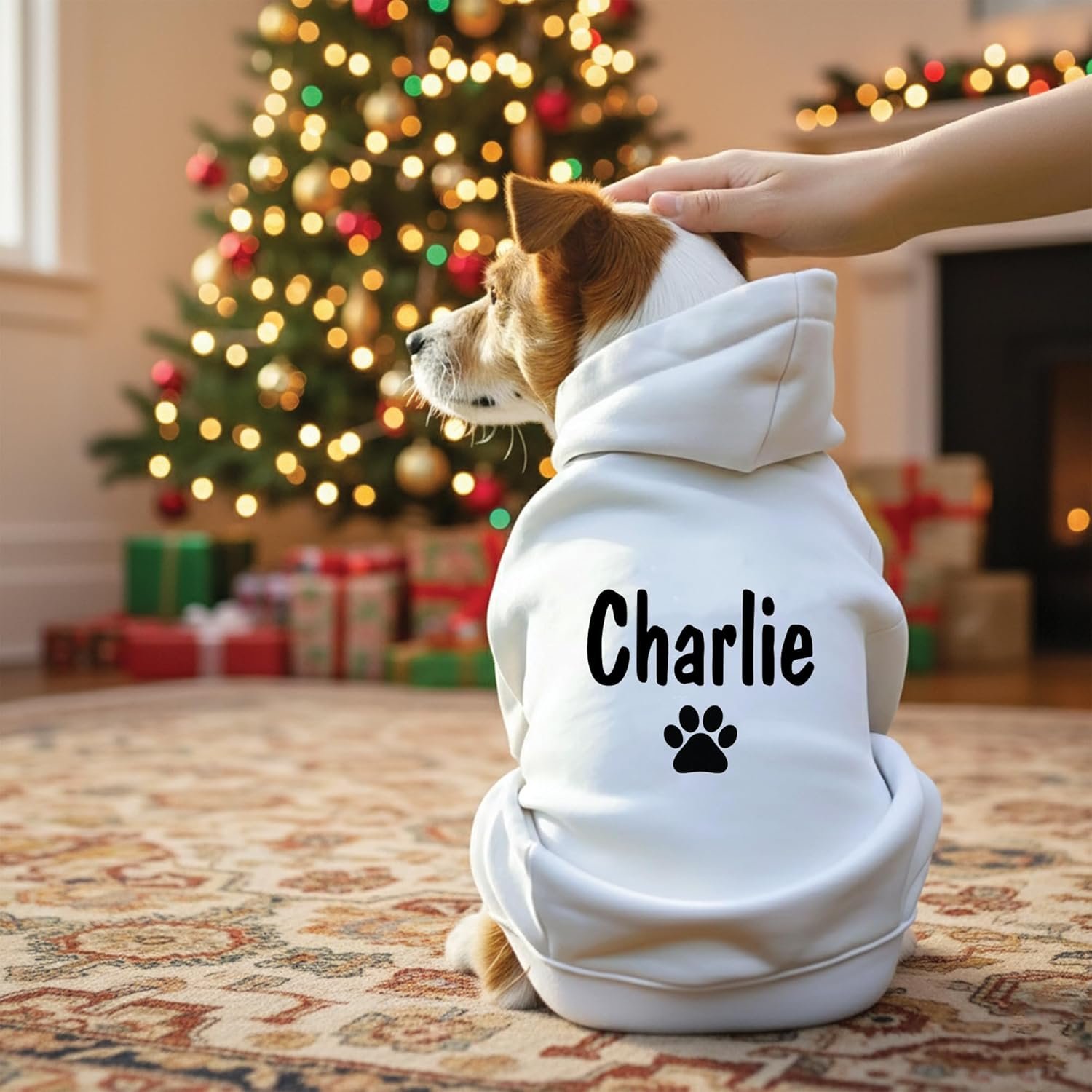 Personalized Name Dog Hoodie-Embroidered & Printed Puppy Sweater with Name/Text-Custom Pet Clothes Warm Winter Outfit for Dogs-Bright Puppy Sweatshirt-Pet Birthday Outfit-Gift for Dog Lovers 1 - Image 5