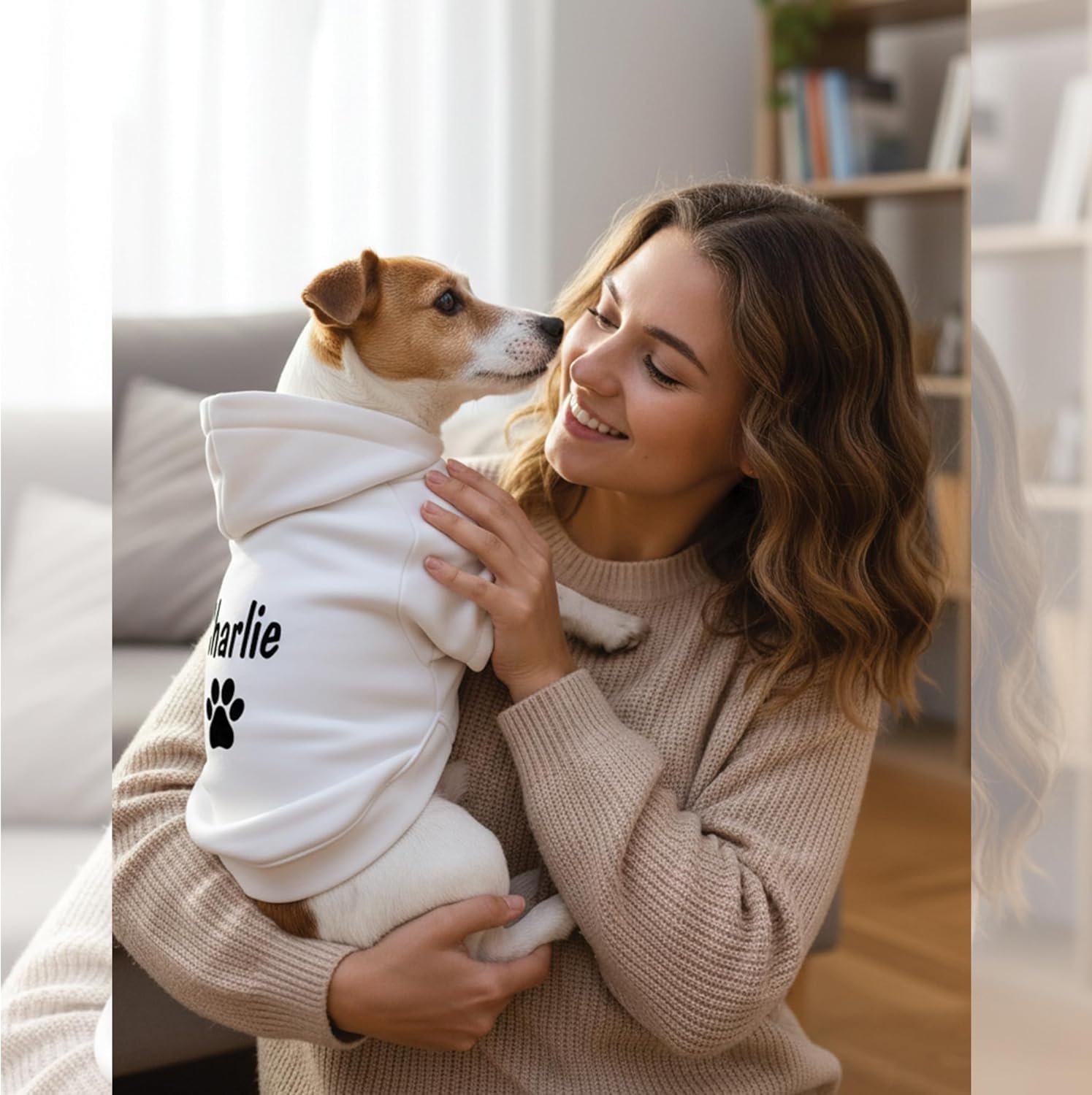 Personalized Name Dog Hoodie-Embroidered & Printed Puppy Sweater with Name/Text-Custom Pet Clothes Warm Winter Outfit for Dogs-Bright Puppy Sweatshirt-Pet Birthday Outfit-Gift for Dog Lovers 1 - Image 6