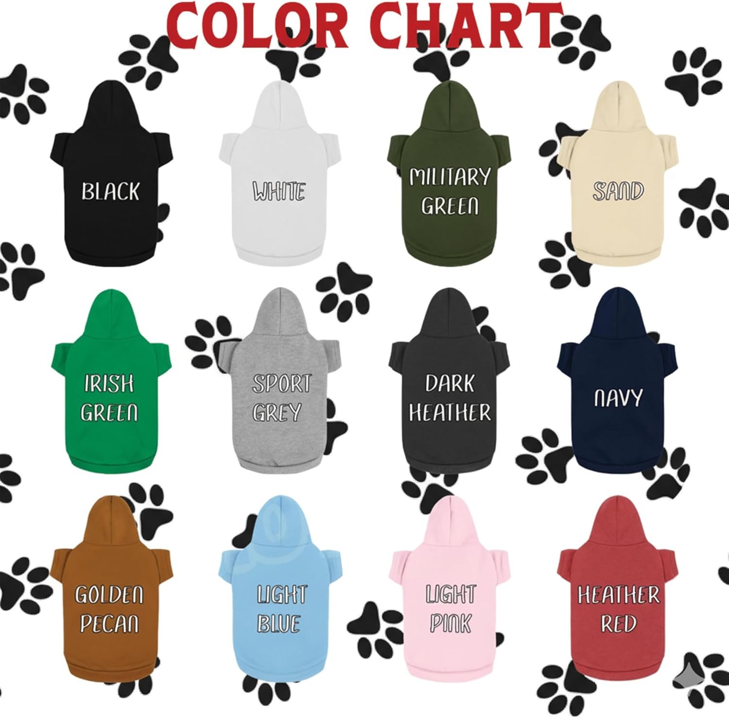Personalized Name Dog Hoodie-Embroidered & Printed Puppy Sweater with Name/Text-Custom Pet Clothes Warm Winter Outfit for Dogs-Bright Puppy Sweatshirt-Pet Birthday Outfit-Gift for Dog Lovers 1 - Image 7