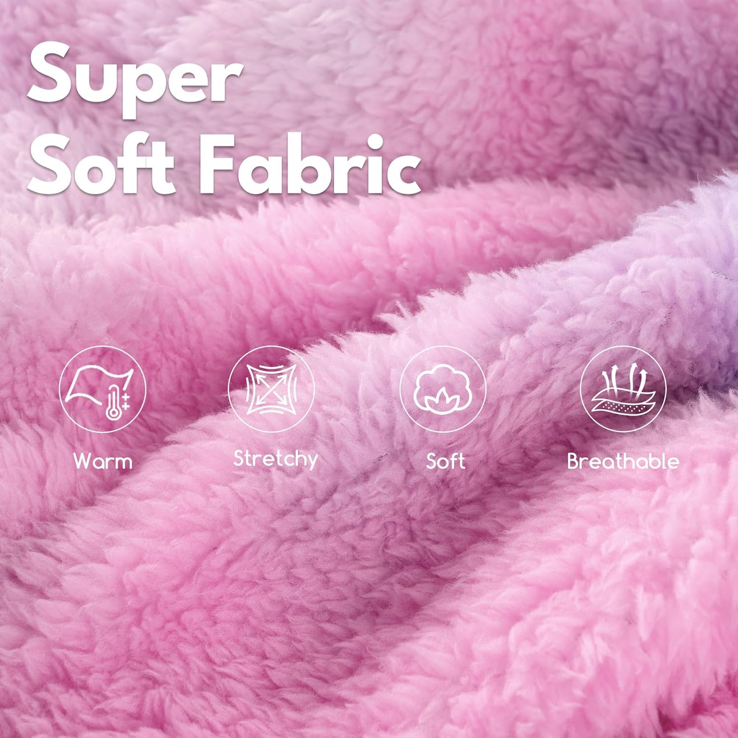 Fuzzy Dog Hoodie Sweater for Large Dogs Warm Winter Dog Clothes with Double-Sided Plush Fleece Soft Stretchy Pet Coats Hooded Sweatshirt for Medium Large Dogs - Image 2