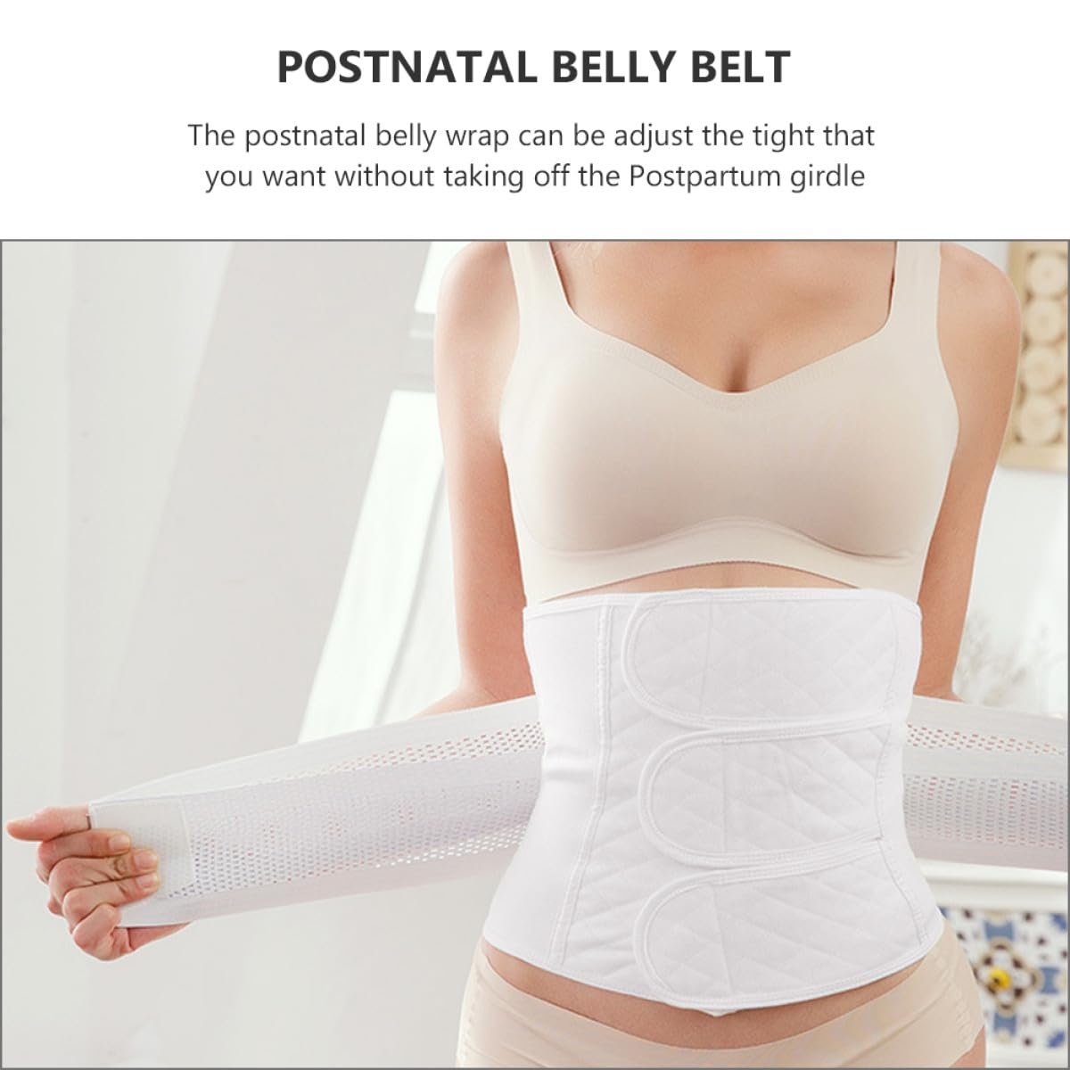 GLEAVI Postpartum Belly Wrap Cotton Waist Girdle Postnatal Belly Band L Size Maternity Support Abdominal Binder - Image 3