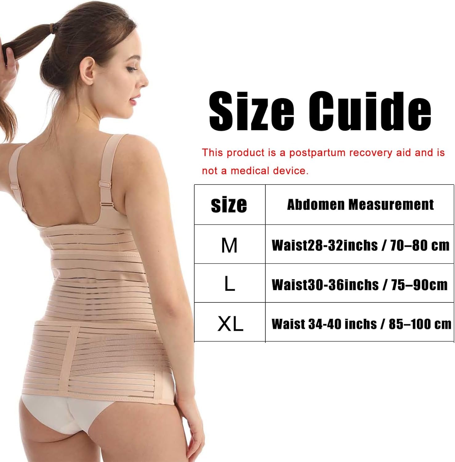 Postpartum Belly Band for Women,Belly Binder for Postpartum Support,Adjustable After Birth Belly Wrap,Belly Binder. - Image 3